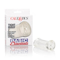 Adult novelty sex toy, translucent with ribbed texture