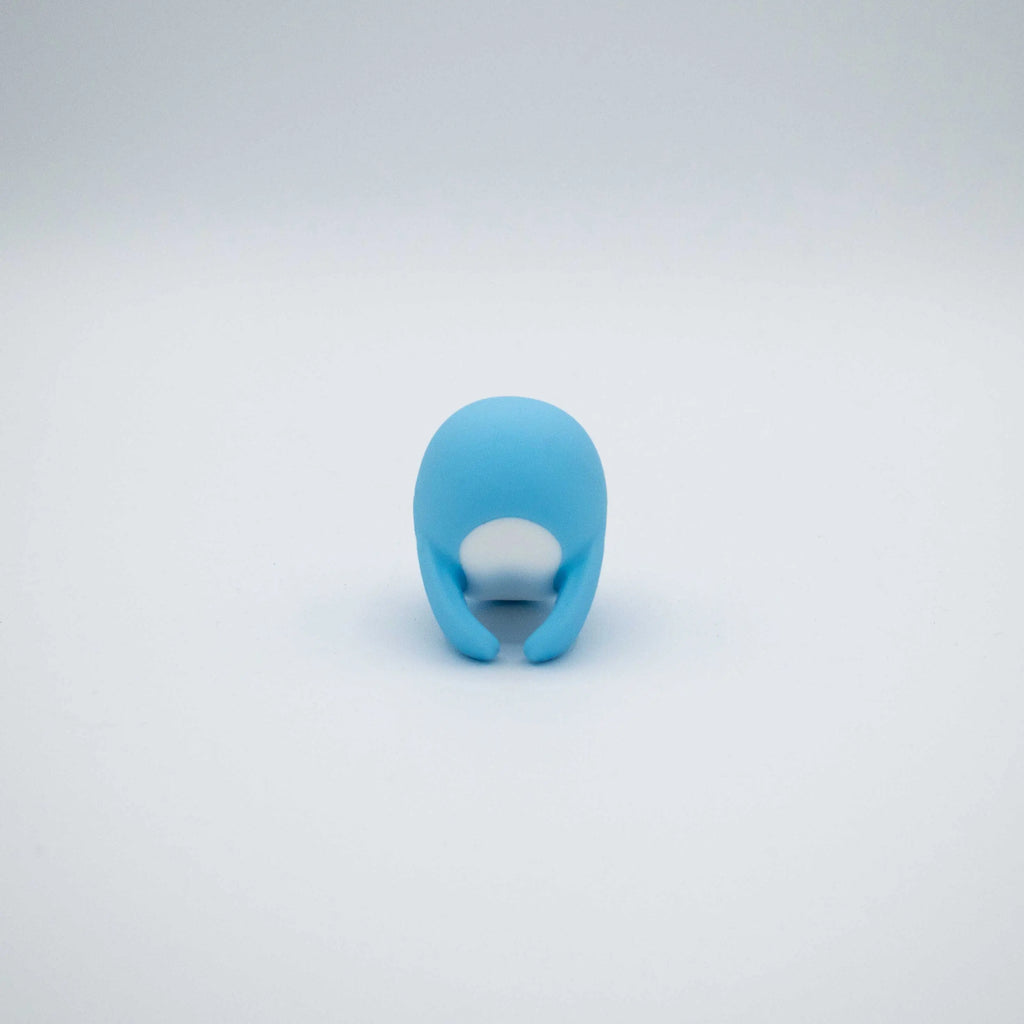 The Heavenly Humpback Finger Bullet Vibrator - Blue – body-safe materials | Fu'Cha Exotics