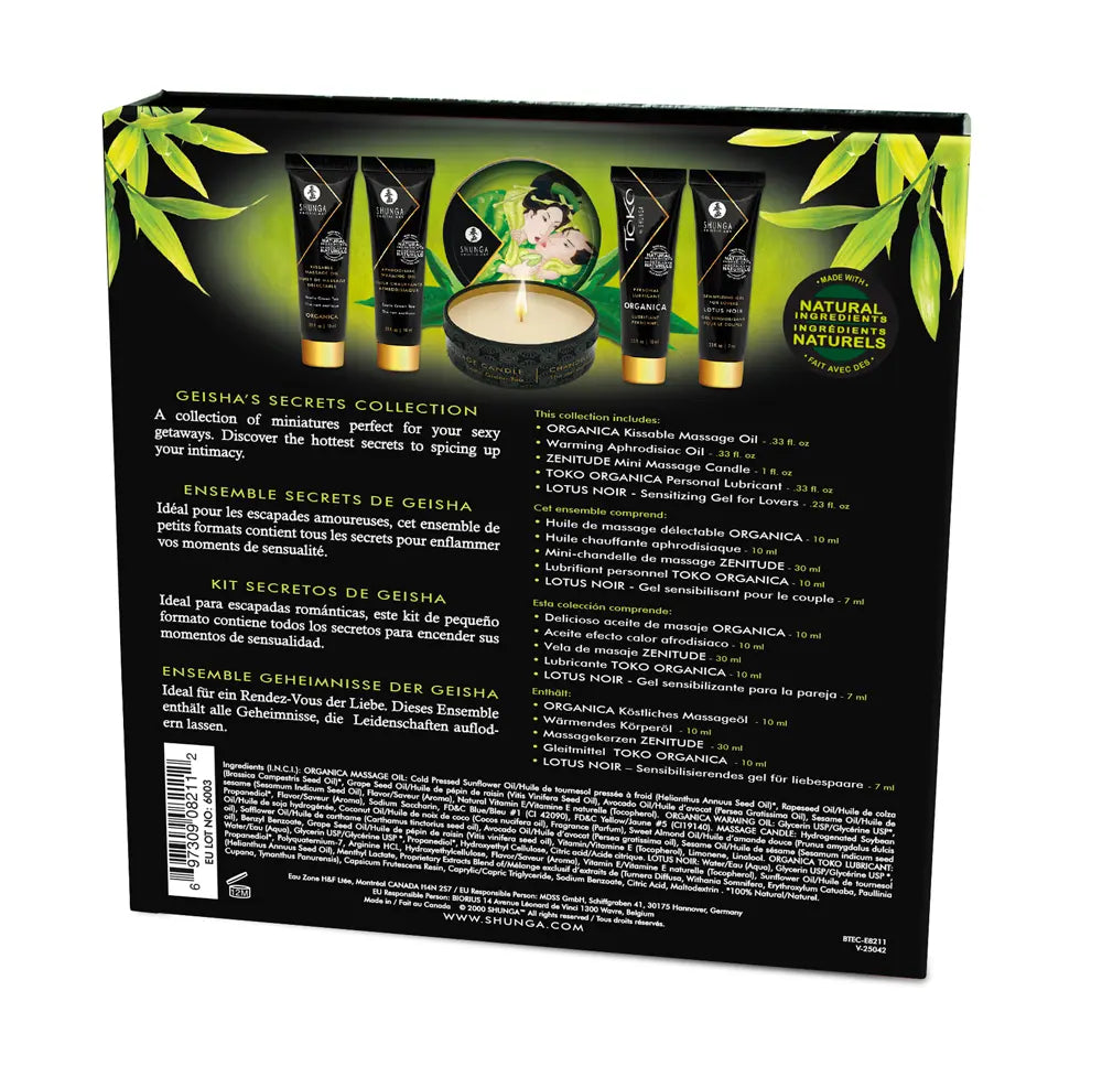 Geisha's Secrets Gift Set - Organica - Exotic Green Tea – body-safe materials | Fu'Cha Exotics