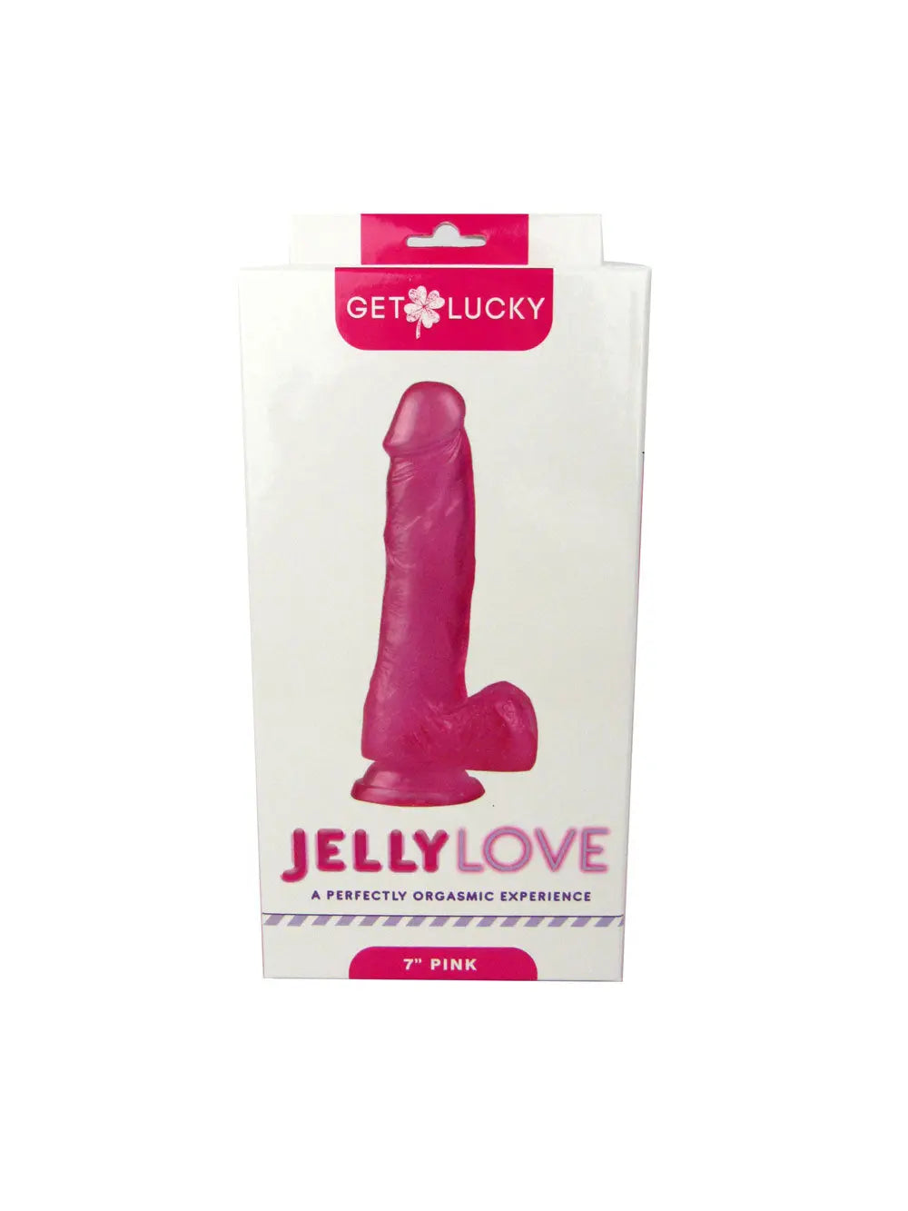 Jelly Love 7" Dildo - Pink – body-safe materials | Fu'Cha Exotics