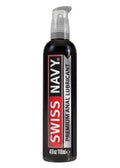 Swiss Navy Premium silicone anal lubricant bottle, 4 fl oz, pump dispenser