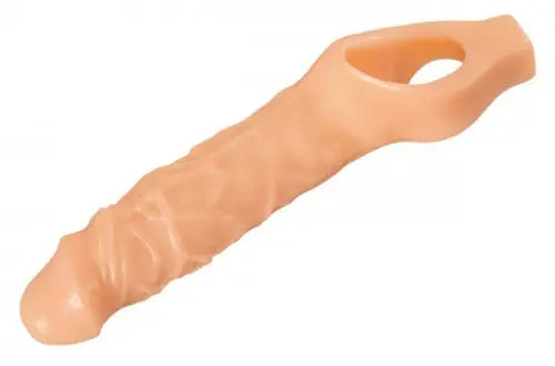 Flesh-toned penis sleeve with open ring end