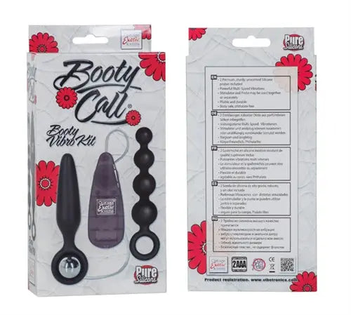 Booty Call Booty Vibro Kits - Black – body-safe materials | Fu'Cha Exotics