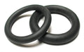 Small thin neoprene cock rings, two dark rings