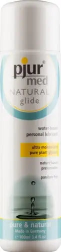 Pjur Med Natural Glide - 3.4 Fl. Oz. 100ml – body-safe materials | Fu'Cha Exotics