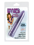 Purple glitter party wand with smooth seamless finish, multi-speed design