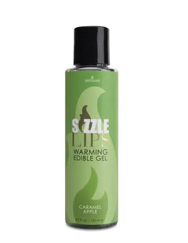 Sizzle Lips Warming Edible Gel - Caramel Apple - 4.2 Oz. – body-safe materials | Fu'Cha Exotics