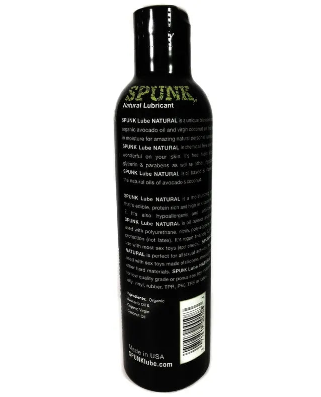 Spunk Lube Natural Cap 8 Fl Oz – body-safe materials | Fu'Cha Exotics
