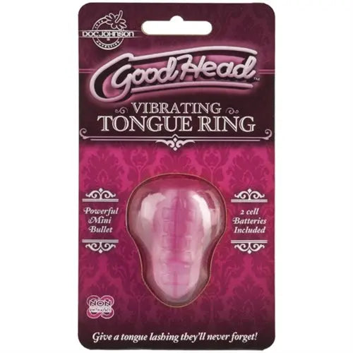 Good Head Vibrating Tongue Ring – body-safe TPE | Fu'Cha Exotics