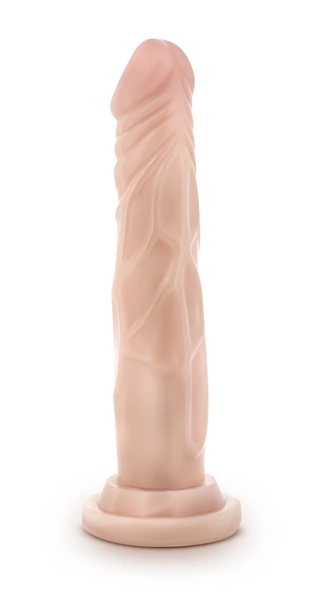 Dr. Skin Silicone - Dr. Carter - 7 Inch Dong With Suction Cup - Vanilla – body-safe silicone suction stimulation | Fu'Cha...