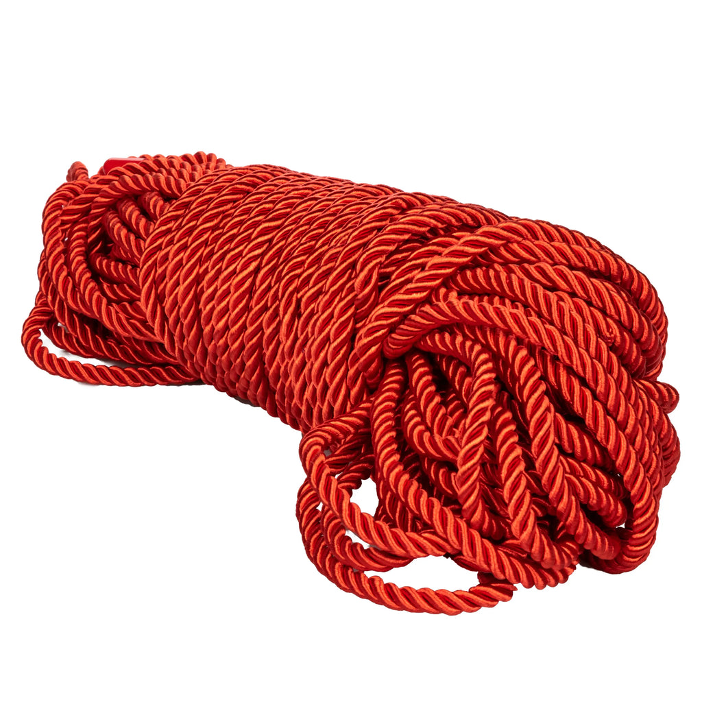 Scandal BDSM Rope 98.5ft/ 30m - Red – body-safe materials | Fu'Cha Exotics