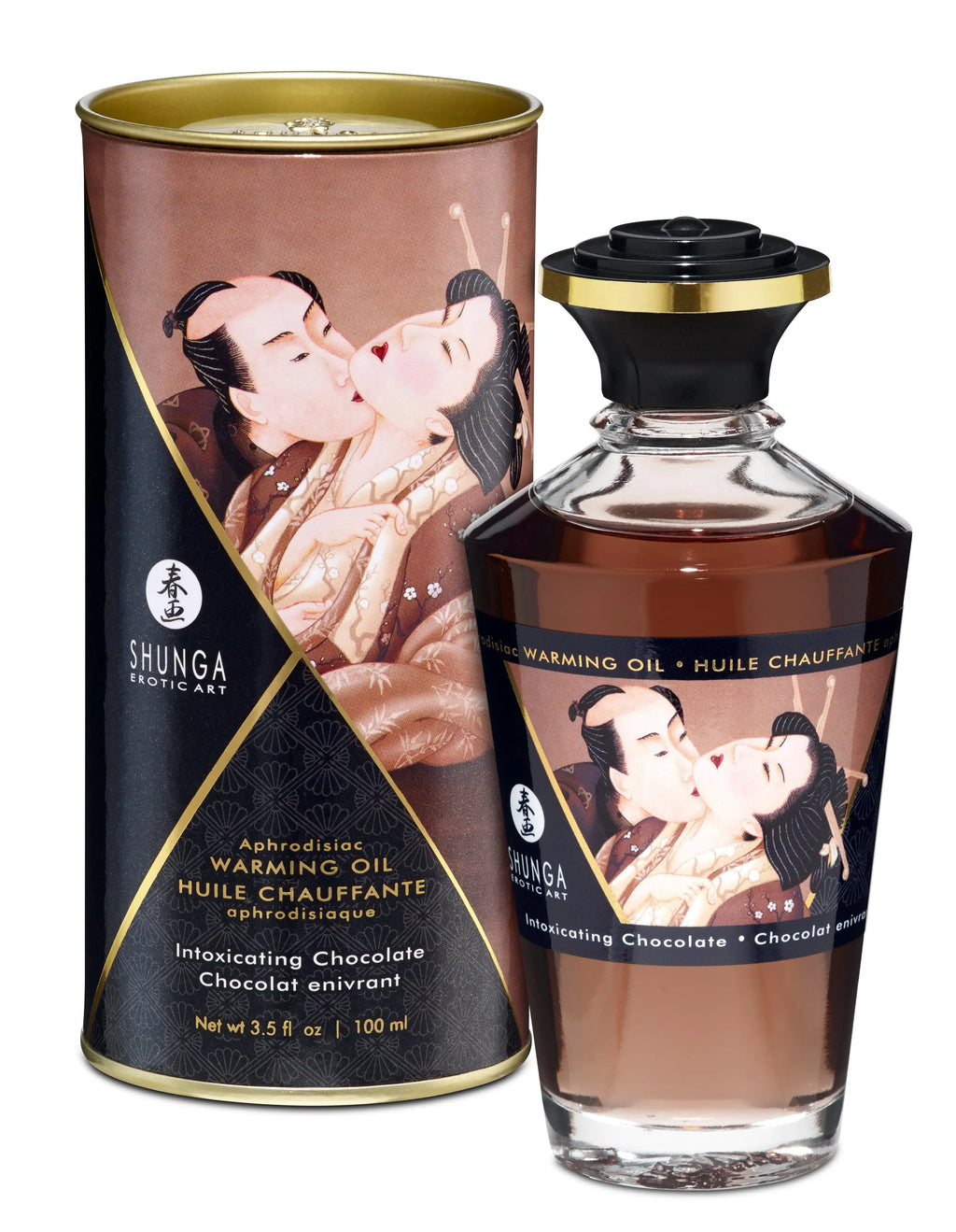 Aphrodisiac Warming Oil - Intoxicating Chocolate – body-safe materials | Fu'Cha Exotics