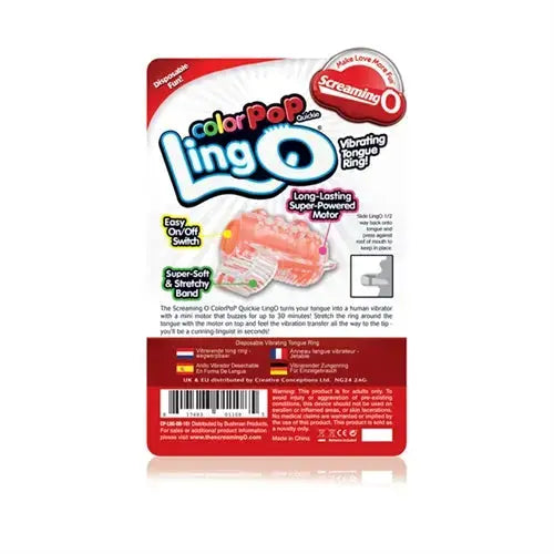 Colorpop Quickie Lingo - Orange - Each – body-safe materials | Fu'Cha Exotics