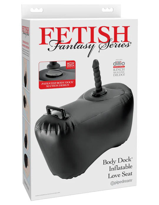 Fetish Fantasy Series Body Dock Inflatable Love Seat - Black