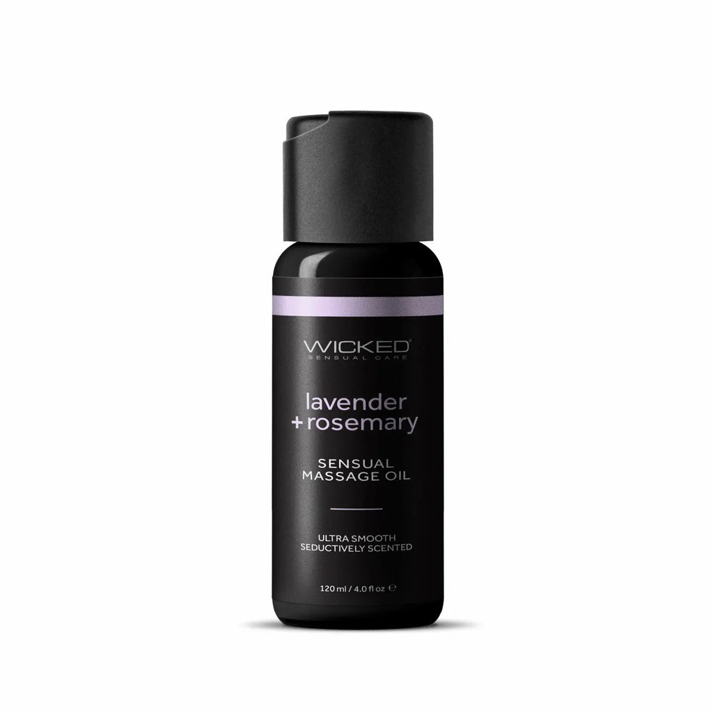 Lavender + Rosemary Massage Oil 4oz – body-safe materials | Fu'Cha Exotics