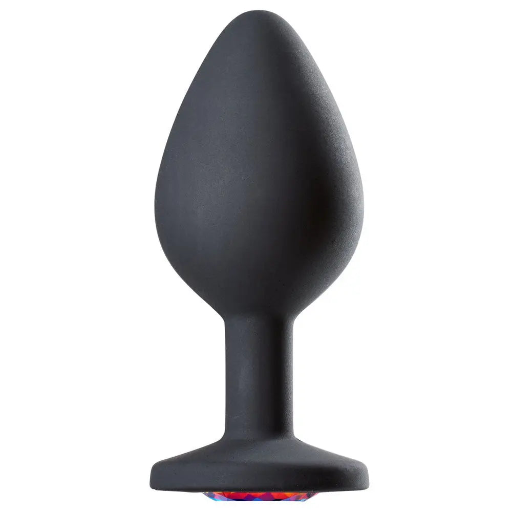 Cloud 9 Novelties Gems Jeweled Silicone Anal Plug - Medium – body-safe silicone | Fu'Cha Exotics