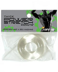 Clear thick power stretch donut hair ring