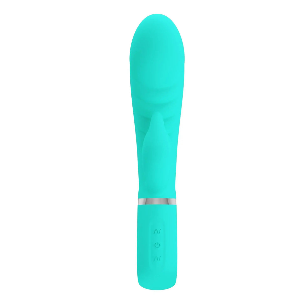 Prescott Super Soft Rabbit Silicone Vibrator - Vibrator -Teal – body-safe materials | Fu'Cha Exotics