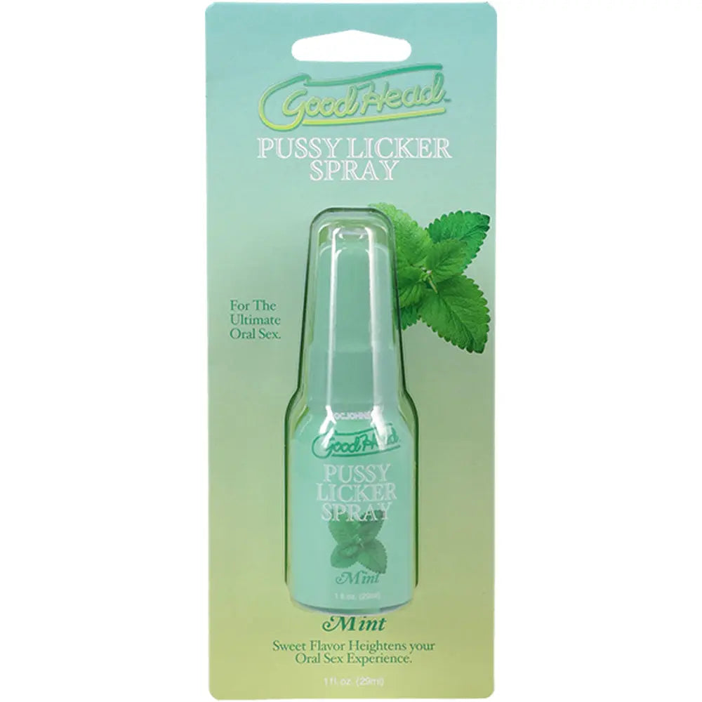 Goodhead Pussy Licker Spray Mint 1 Fl Oz – body-safe materials | Fu'Cha Exotics