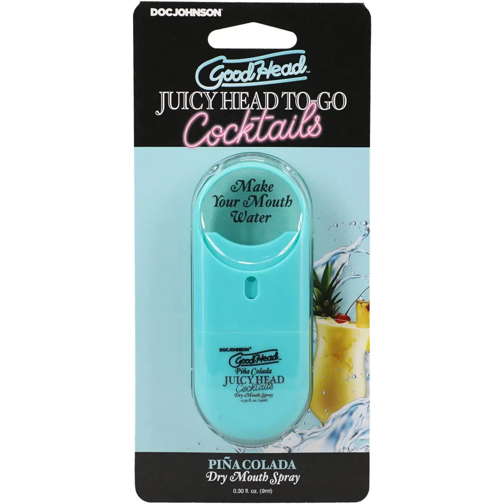 Goodhead Juicy Head Cocktails Dry Mouth Spray to-Go - Pina Colada – body-safe materials | Fu'Cha Exotics