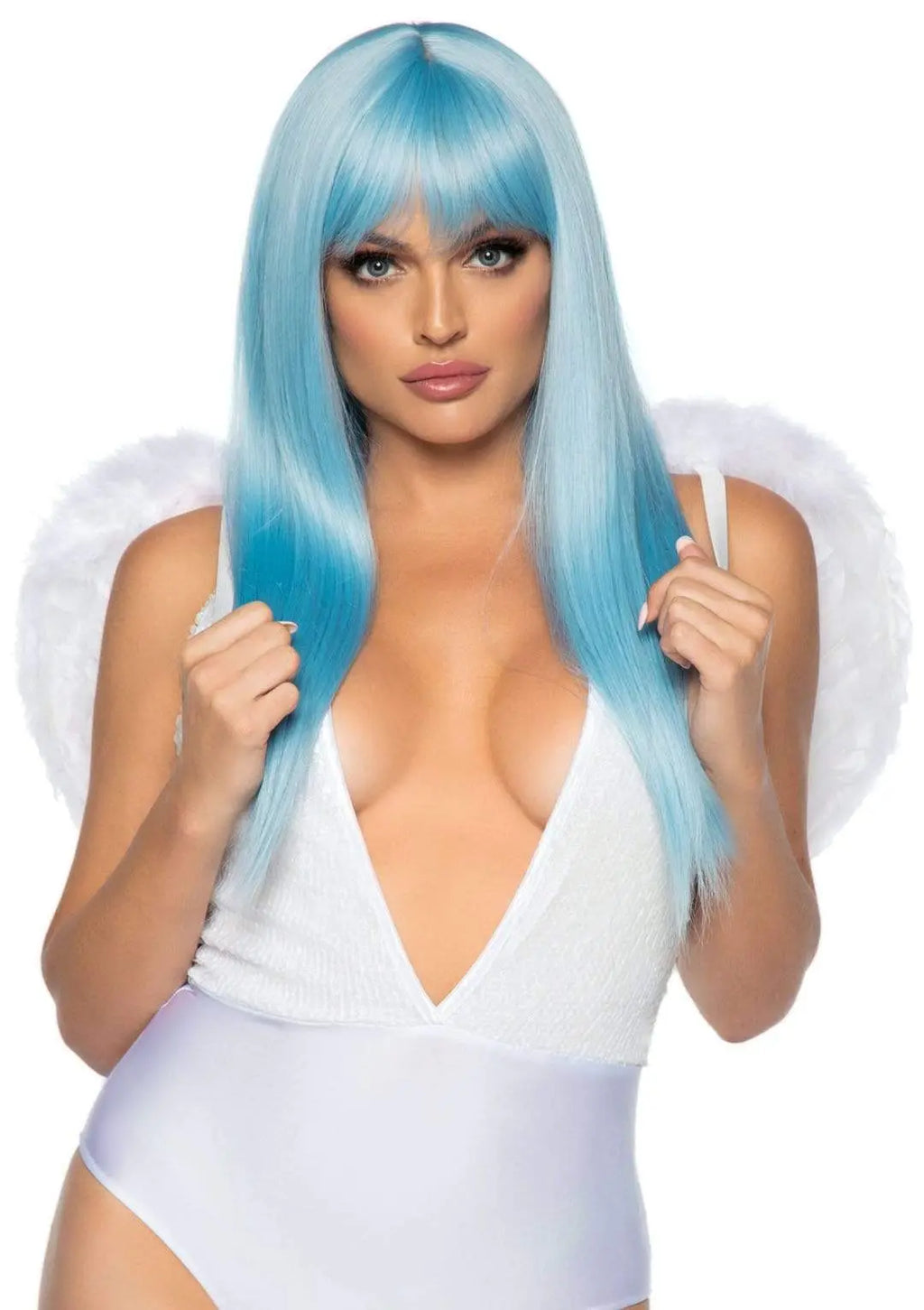 Marabou Trimmed Feather Wings - White – body-safe materials | Fu'Cha Exotics