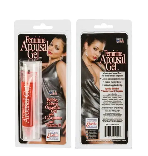 Feminine Arousal Gel - Cherry - 0.5 Fl. Oz. – body-safe materials | Fu'Cha Exotics