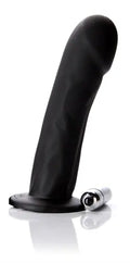 Black silicone dildo with suction base