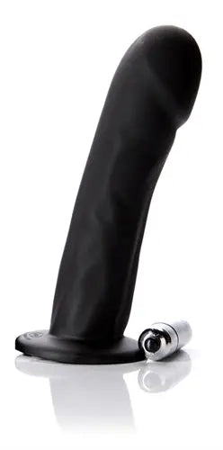 Black silicone dildo with suction base