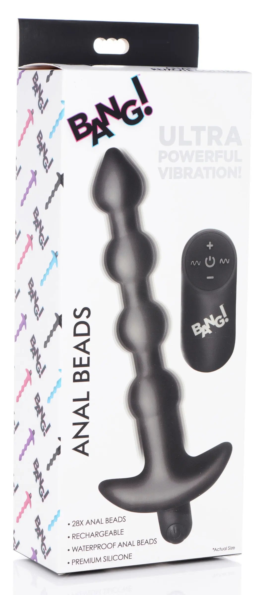 Bang - Vibrating Silicone Anal Beads and Remote Black – body-safe materials | Fu'Cha Exotics