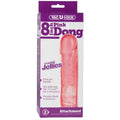 Pink 8-inch crystal jellies dong attachment in retail packaging