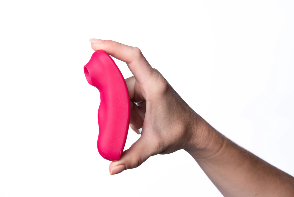 Remi 15-Function Rechargeable Remote Control Suction Panty Vibe - Red – body-safe materials | Fu'Cha Exotics