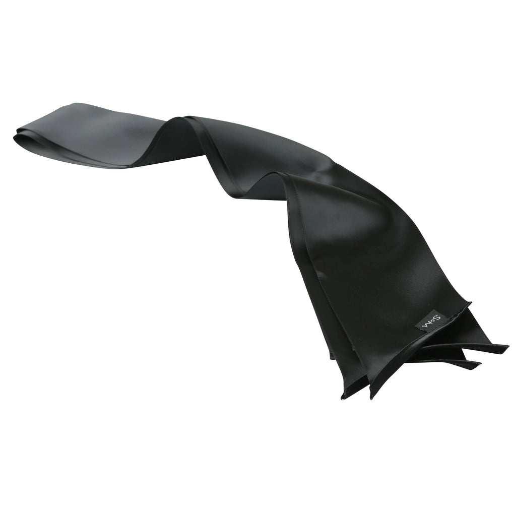 Sex and Mischief Silky Sash Restraints - Black – body-safe materials | Fu'Cha Exotics