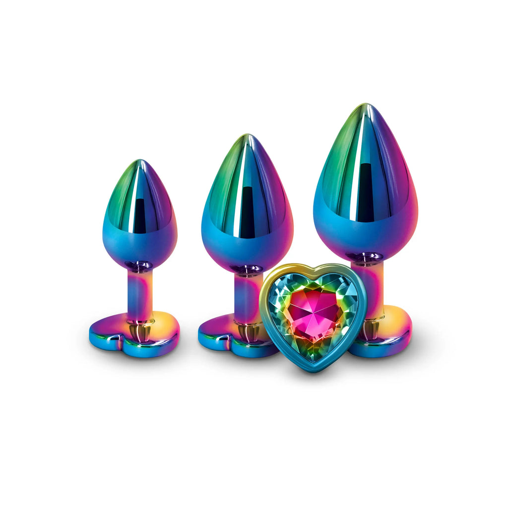 Rear Assets - Trainer Kit - Multicolor - Rainbow Heart – body-safe materials | Fu'Cha Exotics