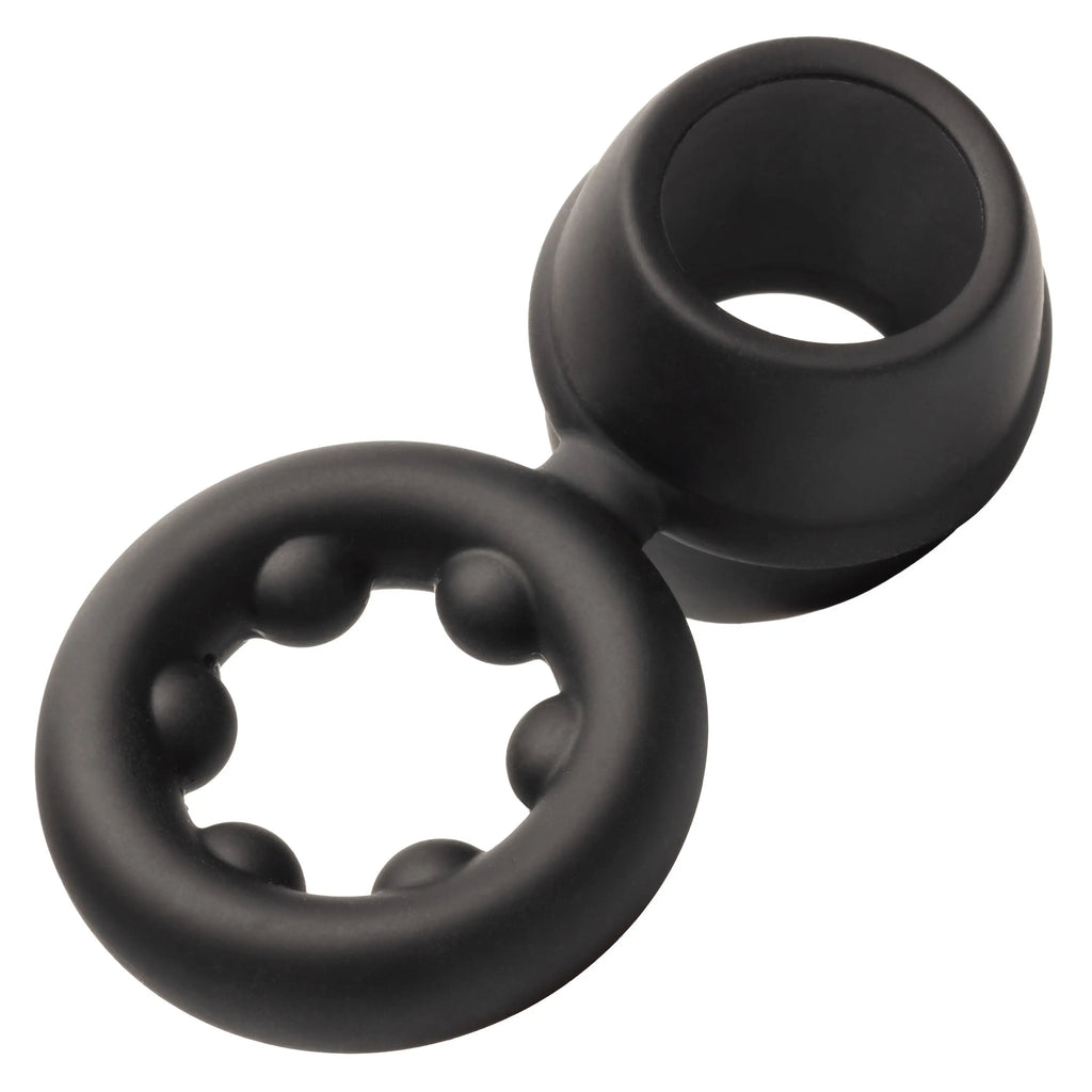Alpha Liquid Silicone Dual Support Magnum Ring - Black – body-safe materials | Fu'Cha Exotics