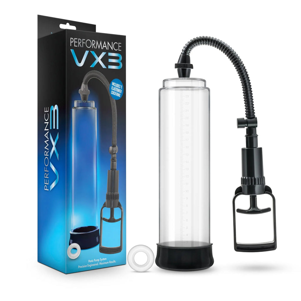 Performance Vx3 - Male Enhancement Pump System - Clear – body-safe materials | Fu'Cha Exotics