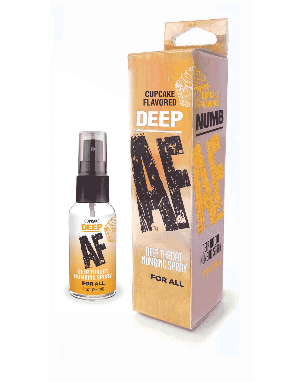Deep Af Throat Numbing Spray 1 Oz - Cupcake – body-safe materials | Fu'Cha Exotics
