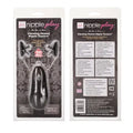 Vibrating heated nipple teasers package with two metal nipple stimulators