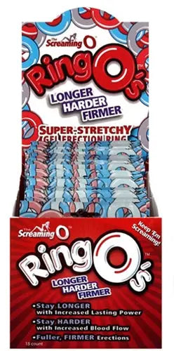 Ringo's 18-count assorted-color candy box with red and blue branding