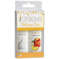 Oral Love Delicious Duo lickable lube tubes in peaches & cream, 2-pack