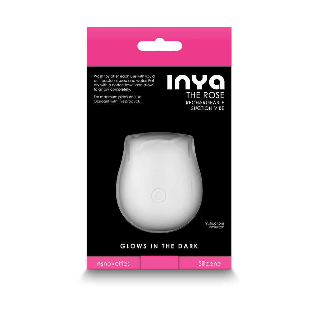 Inya - the Rose - Glow in the Dark - White – body-safe materials | Fu'Cha Exotics