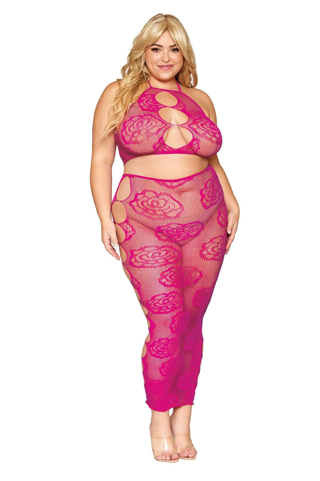 Bralette and Long Skirt - Queen Size - Beet – body-safe materials | Fu'Cha Exotics