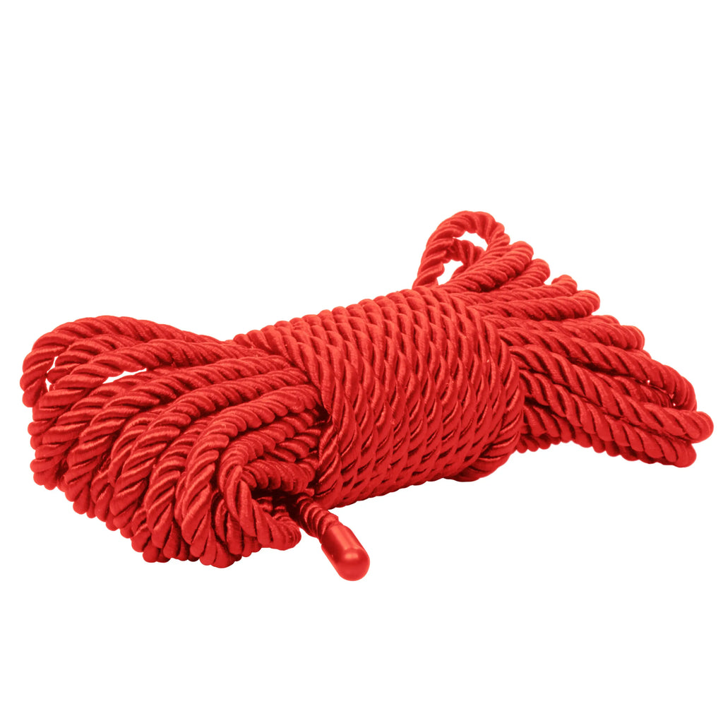 Scandal BDSM Rope 32.75ft/ 10m - Red – body-safe materials | Fu'Cha Exotics