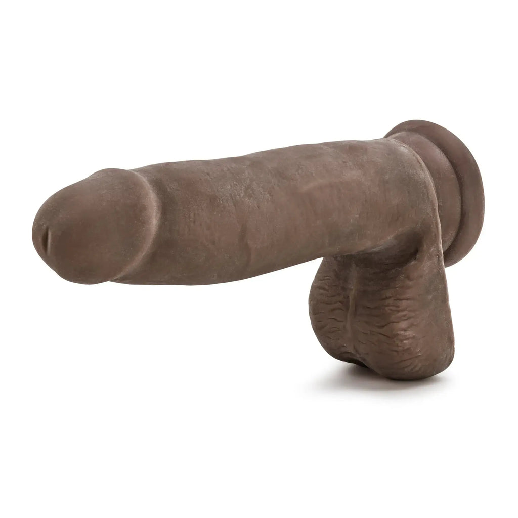 Au Naturel - 7 Inch Sensa Feel Dildo - Chocolate – body-safe materials | Fu'Cha Exotics