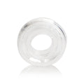 Universal pump sleeve, clear flexible plastic ring with inner hole