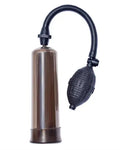 Turbo air pump with metal cylinder, black hose, and molded nozzle