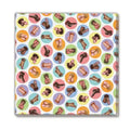 Novelty paper napkins, mini penis pattern in multicolor, folded square pack