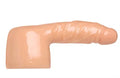 Light skin-tone realistic wand attachment with curved end
