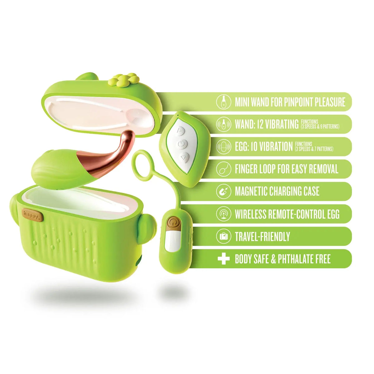 Play With Me - Blooming Bliss - Green – body-safe materials | Fu'Cha Exotics