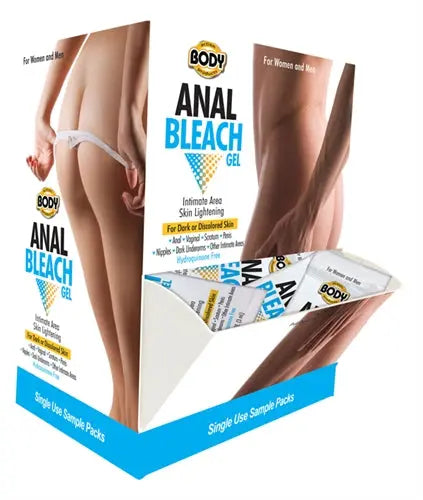 Body Action Anal Bleach Gel 50 Pieces Display – body-safe materials | Fu'Cha Exotics