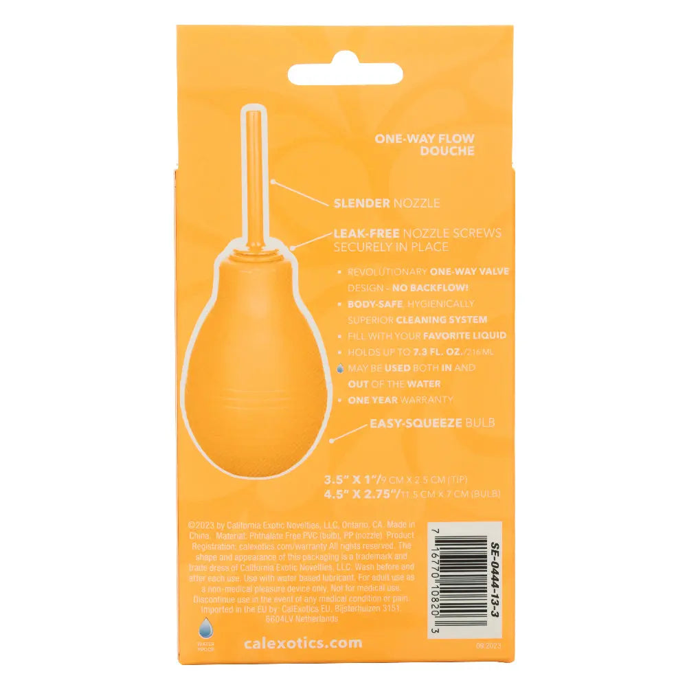 Cheeky One-Way Flow Douche - Orange – body-safe materials | Fu'Cha Exotics